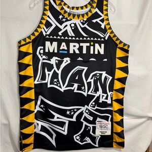 Black and Yellow Graphic Tank Top